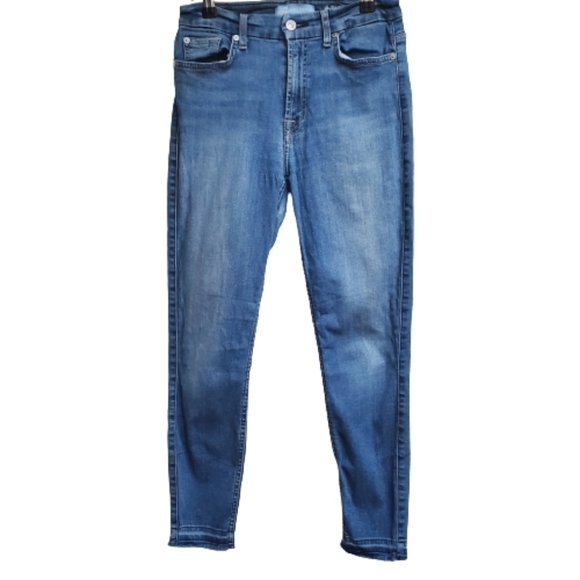 7 For All Man Kind Bair high waist ankle skinny  28 - Picture 1 of 6